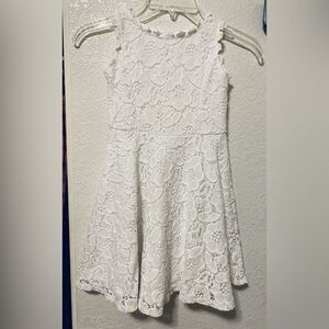 Tween Diva White Lace Fit and Flare Dress